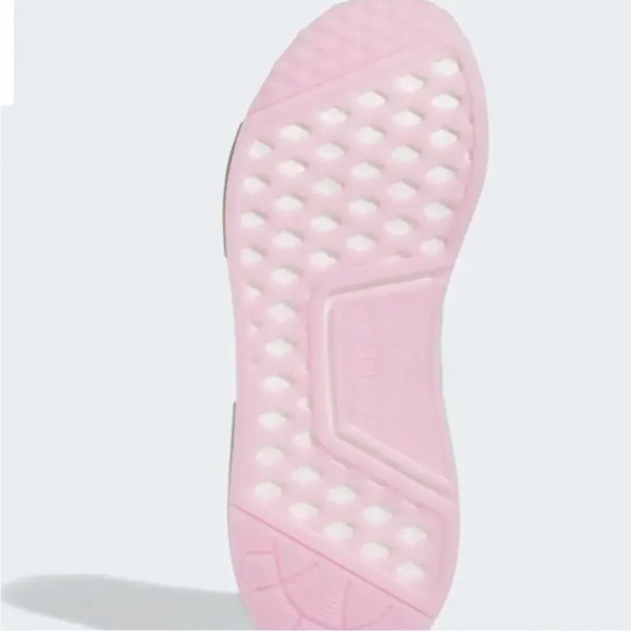 WOMENS ADIDAS NMD R1 WHITE/GREY/ PINK RUNNING SHOES SIZE 6 - Picture 11 of 16